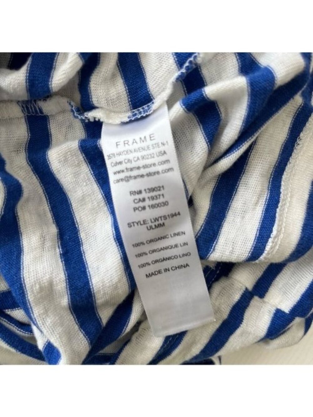 FRAME Ringer Striped Tank Top - Picture 7 of 9